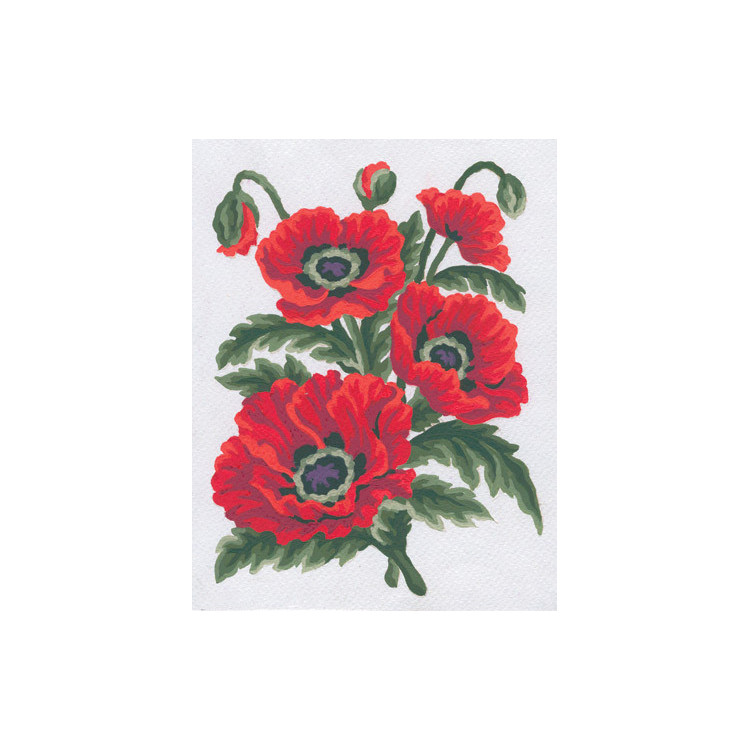 Печатный холст 14x18 Маки CDA3149