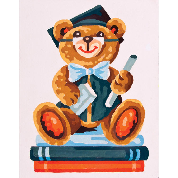Printed Canvas 14x18 Scholar Bear CDA3180