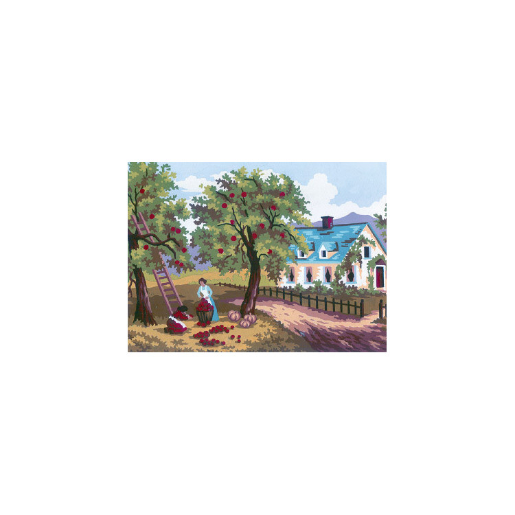 Bedruckte Leinwand 14x18 Apfelernte CDA3210