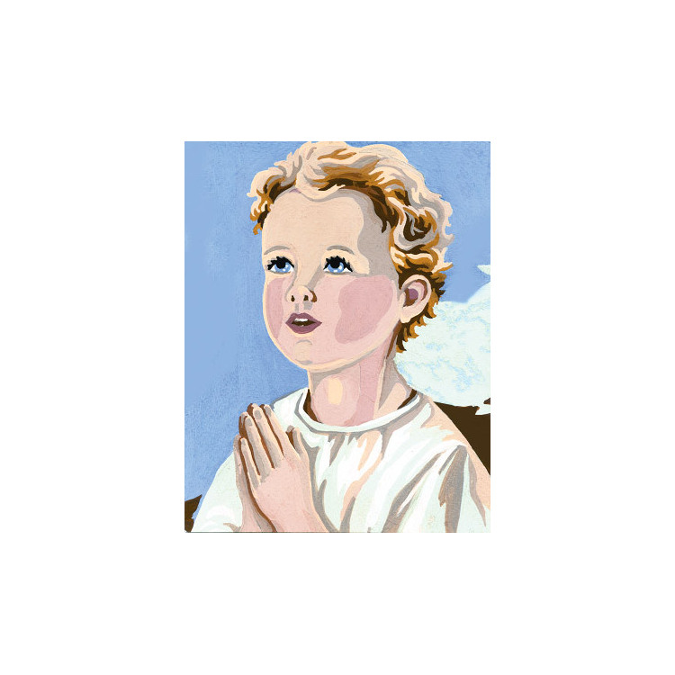 Bedruckte Leinwand 14x18 Betendes Kind CDA3221