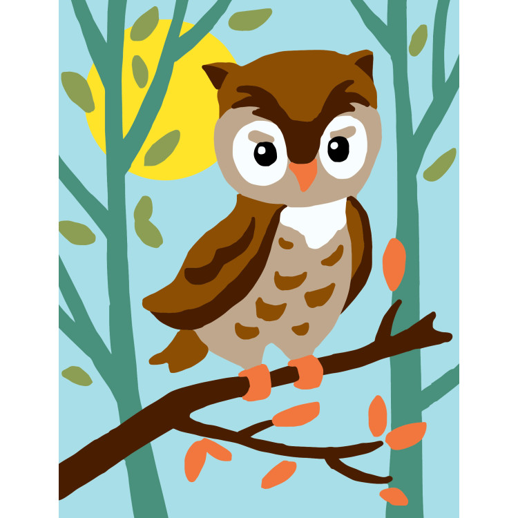 Printed Canvas 14x18 Owlet CDA3323