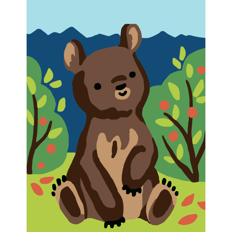 Gedruckte Leinwand 14x18 Bär CDA3325