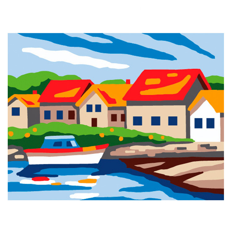 Printed Canvas 14x18 Small port CDA3337