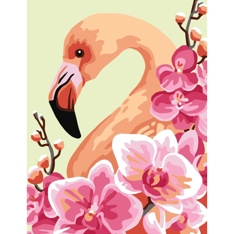 Bedruckte Leinwand 14x18 Rosa Flamingo CDA3360