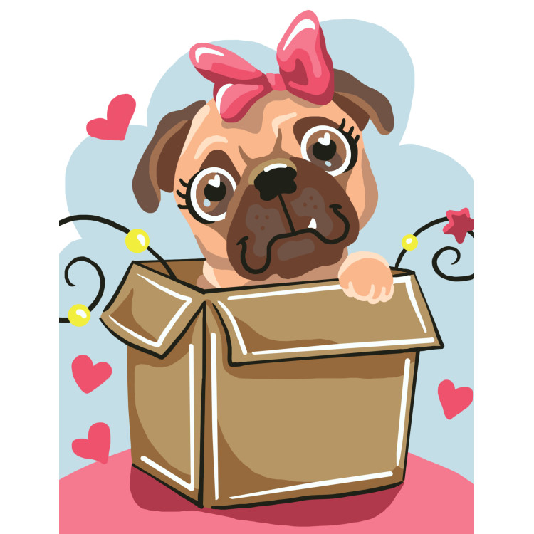 Печать на холсте 14x18 Сладкий сюрприз CDA3365