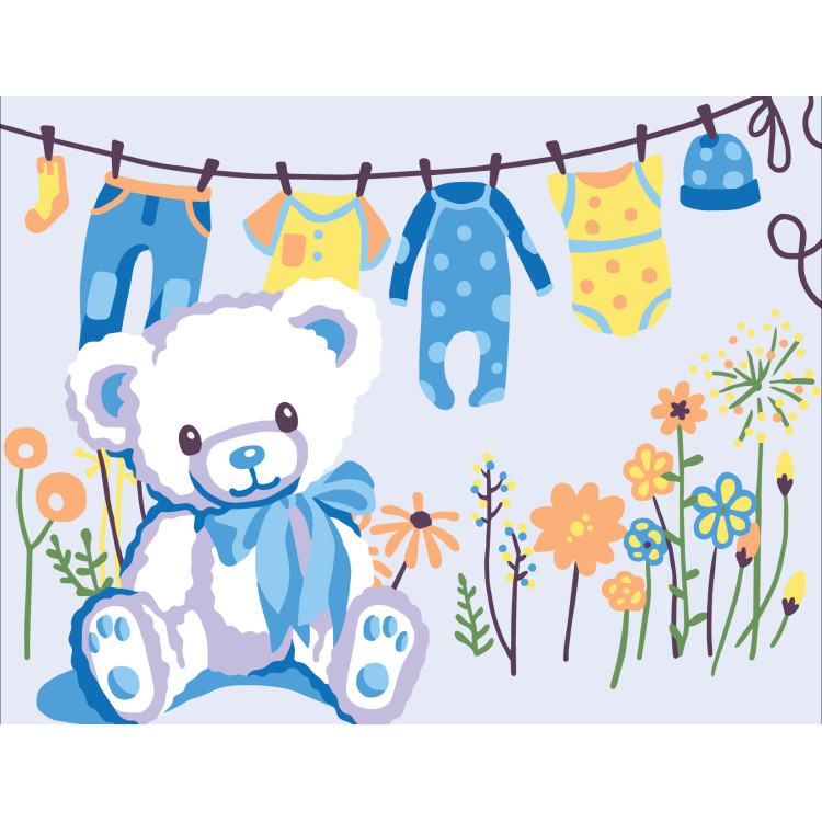 Bedruckte Leinwand 14x18 Herzlichen Glückwunsch zum Jungen! CDA3369