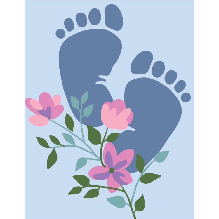 Printed Canvas 14x18 For baby boy CDA3371
