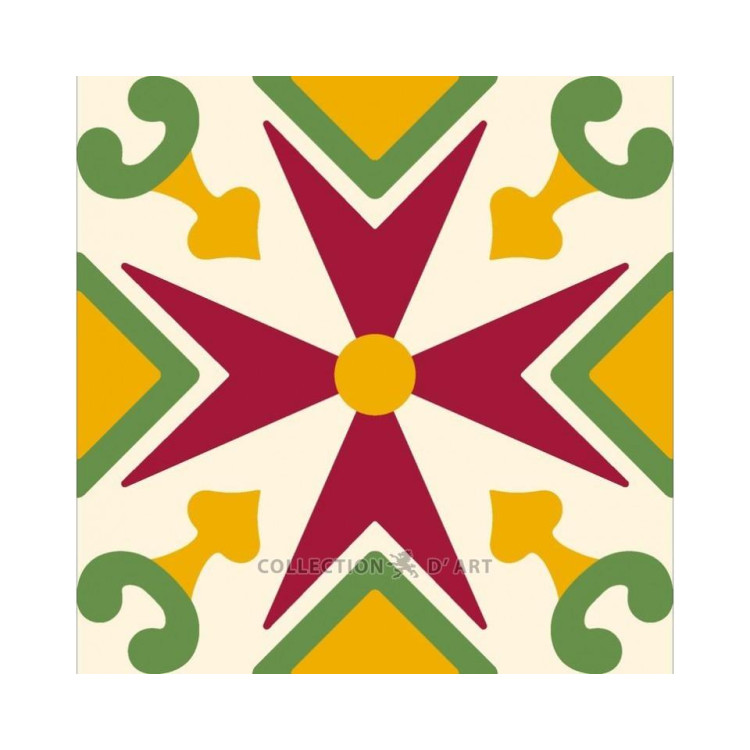 Gedruckte Leinwand 14x14 Ornament CDA3005