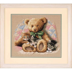 Teddy & Kittens D35236