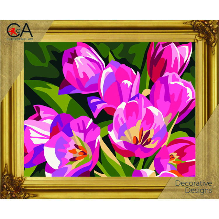 Набор для гобелена с печатным холстом 22x30 Дикие цветы CDA6289K