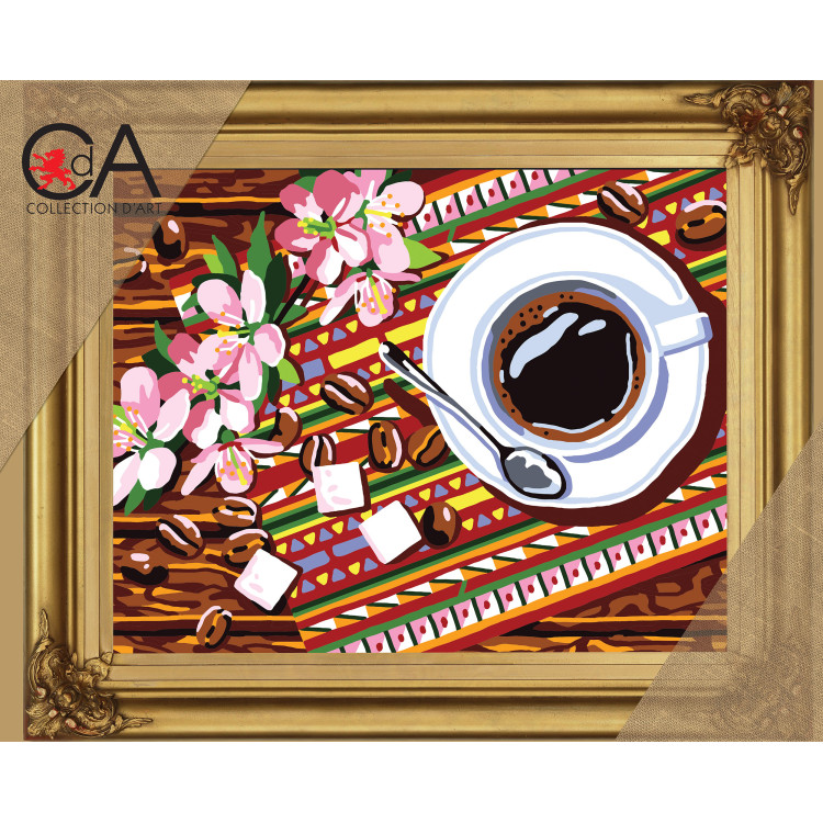 Tapestry Kit with printed canvas 22x30 Coffee CDA6316K