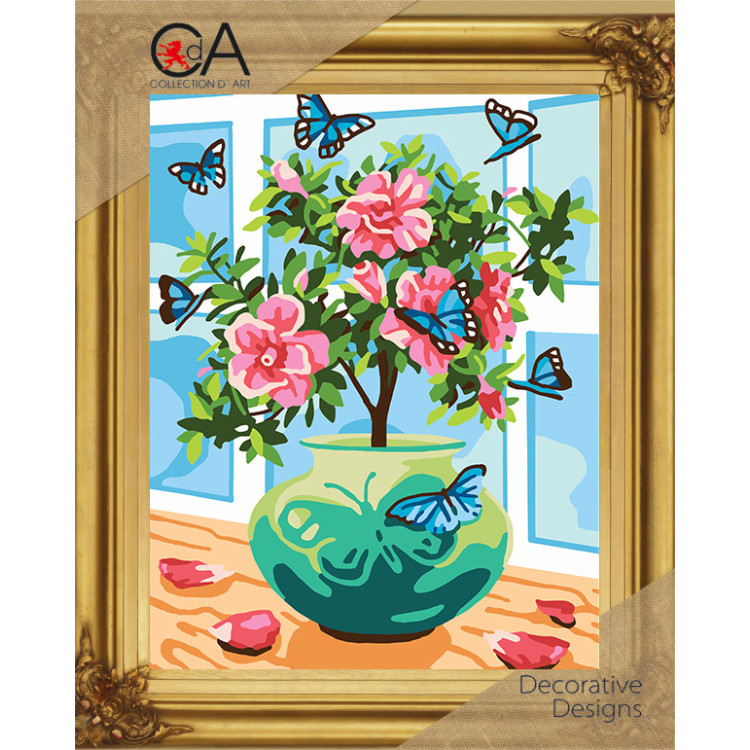 Tapestry Kit with printed canvas 22x30 Romance CDA6318K