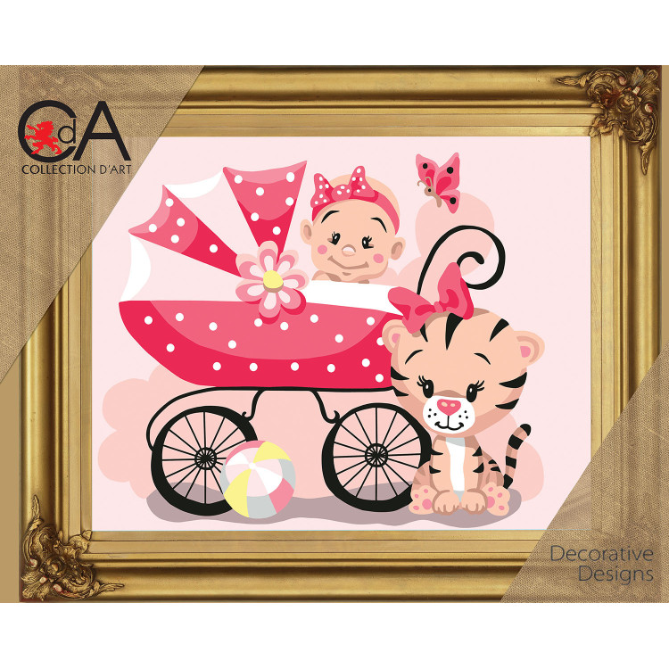 Набор для гобелена с напечатанным полотном 22x30 Это девочка! CDA6332K