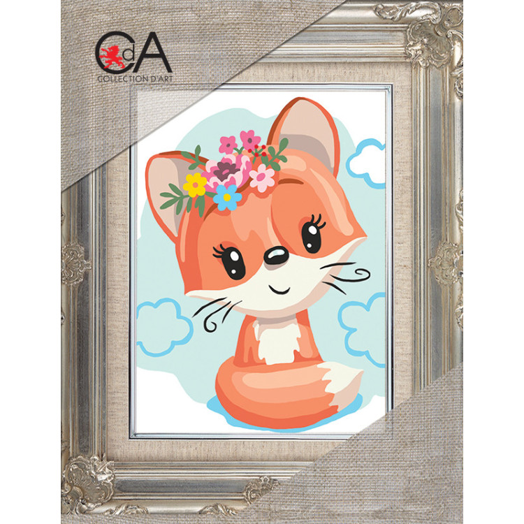 Gobelenų rinkinys su atspausdintu paveikslu 14x18 Little fox CDA3361K