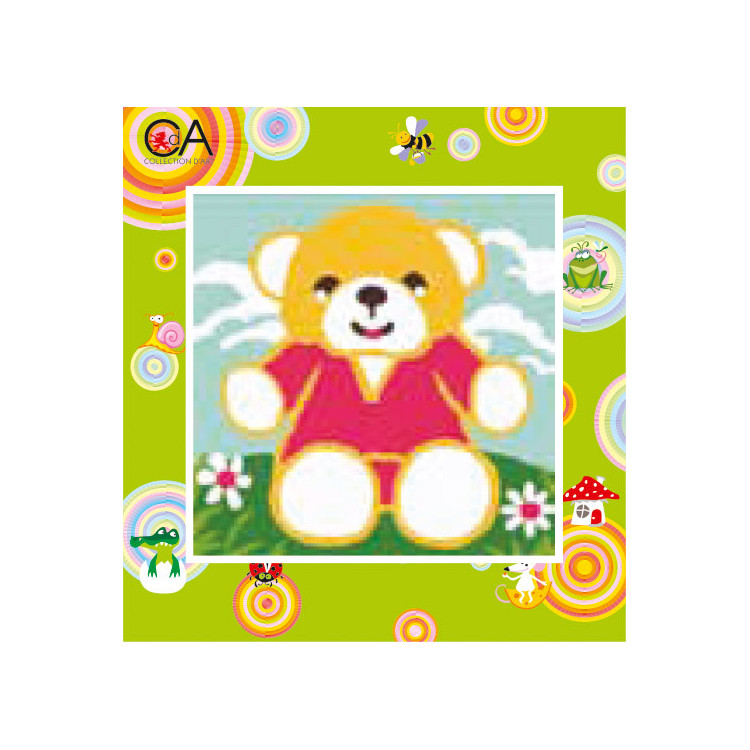 Набор гобеленов с напечатанным холстом 15x15 Teddy CDA2004K