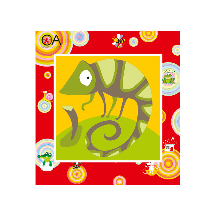 Gobeleno rinkinys su spausdintu drobės 15x15 Chameleon CDA2005K