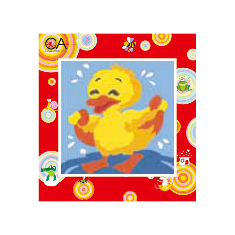 Набор для гобелена с печатным холстом 15x15 Duckling CDA2020K