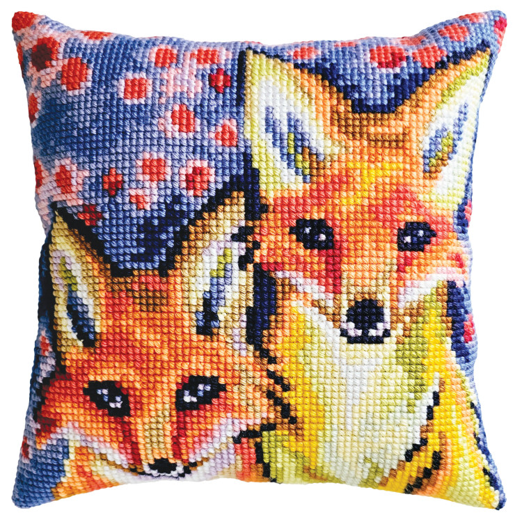 Skaičiuojamo pagalvės rinkinys "Fox cubs" 40 x 40 cm CDA5477CC