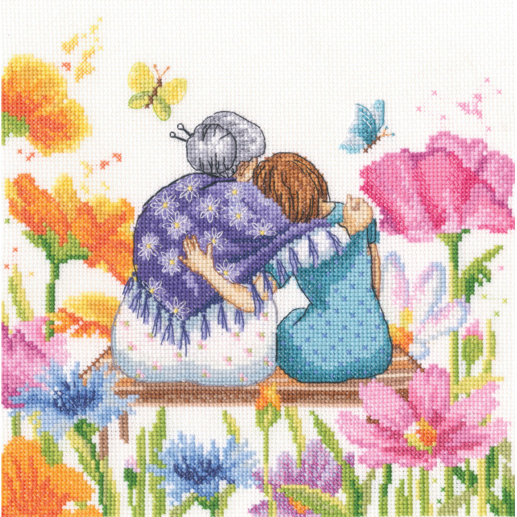 Cross-stitch kits "When you are by my side" 22,5x22 cm RTOM1040