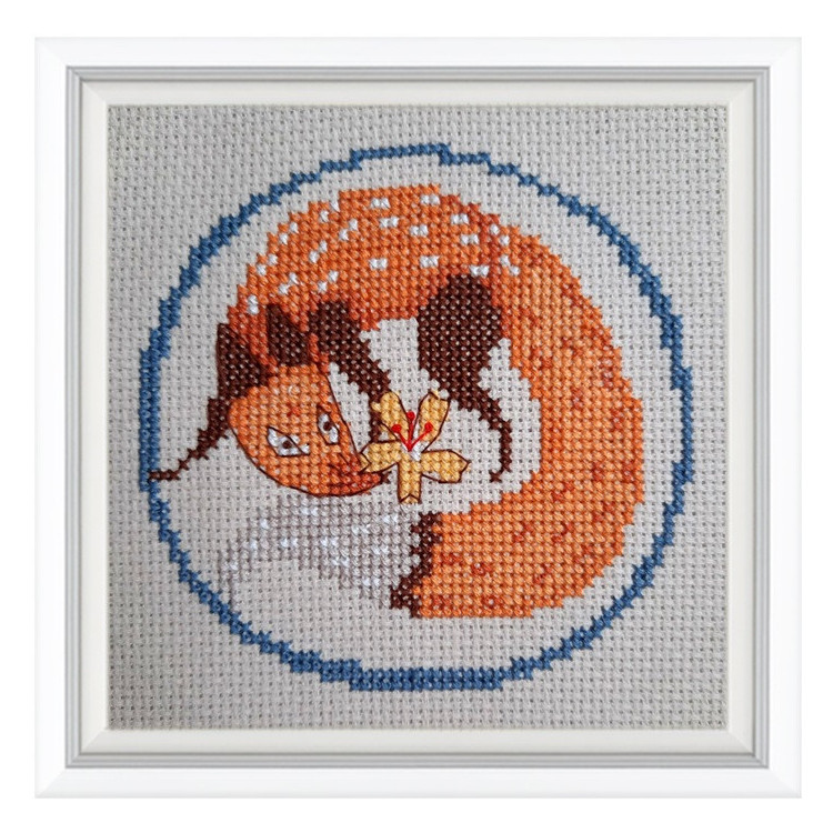 Kreuzstich-Set "Fox" 10x10 cm RTOH007
