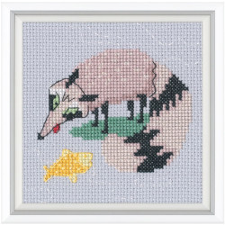 Kreuzstich-Set "Traumsee" 10x10 cm RTOH004