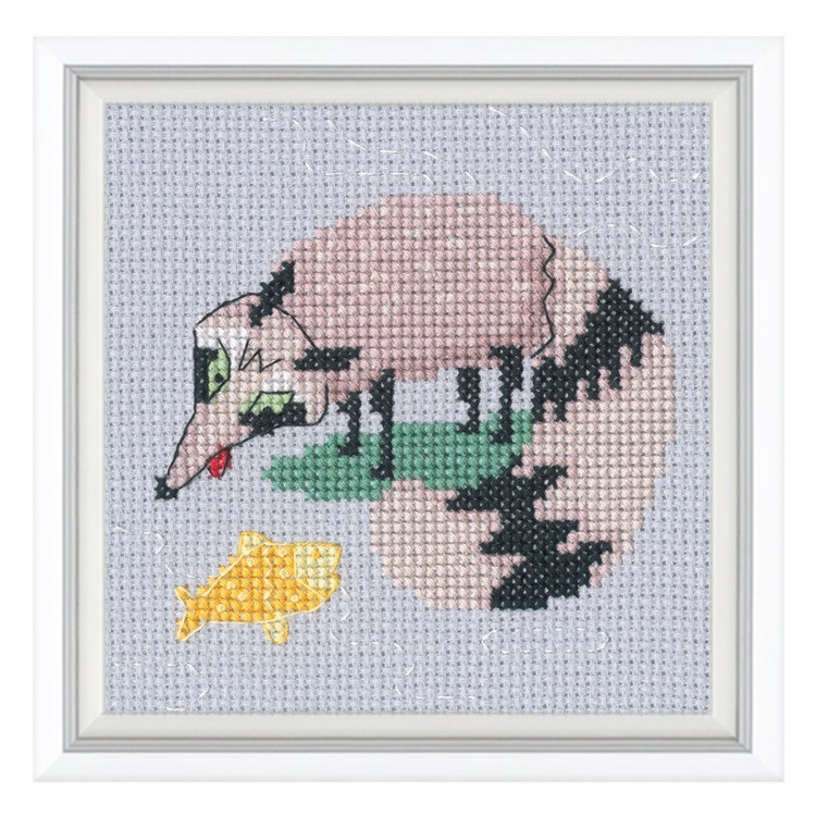 Cross-Stitch Kit "Dream lake" 10x10 cm RTOH004