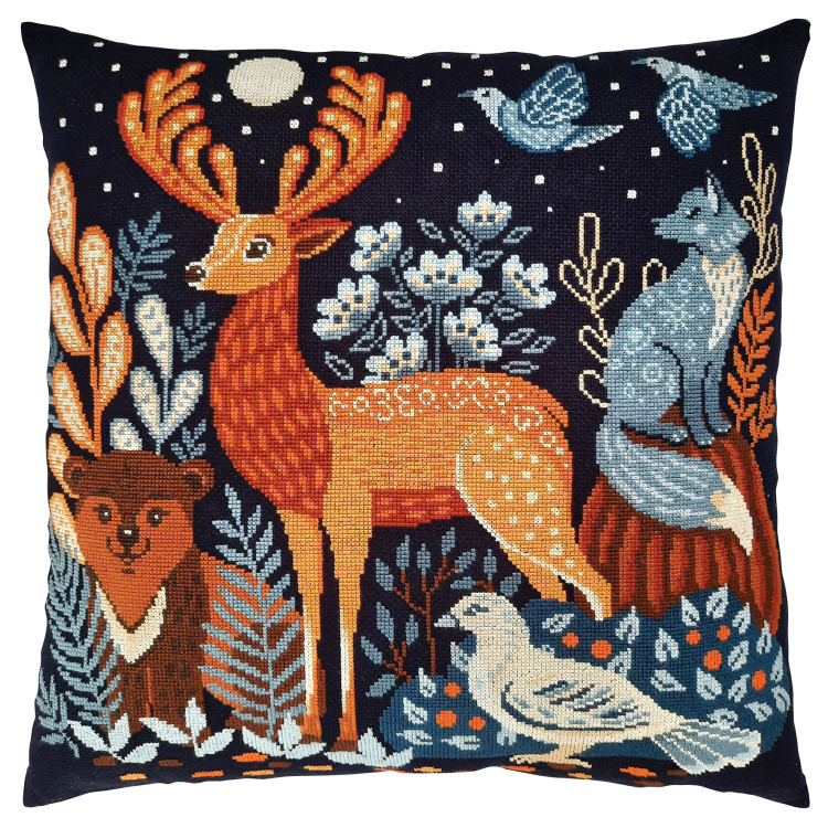 Kreuzstich-Sets "Wenn die Nacht hereinbricht" 40x40 cm RTOCU087