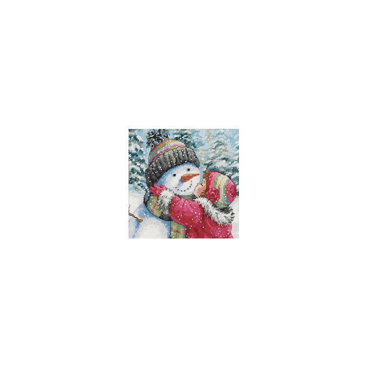 A Kiss for Snowman D70-08833