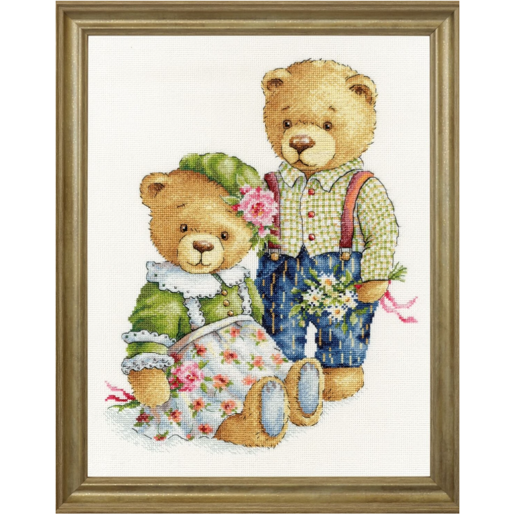 Cross stitch kit Teddy Bears S/VK085