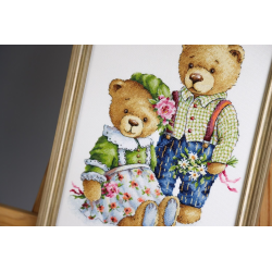 Cross stitch kit Teddy Bears S/VK085