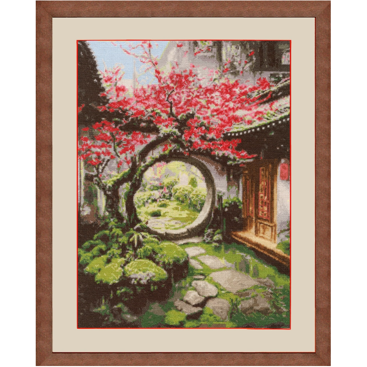 Cross stitch kit Moon Gate S/KV018