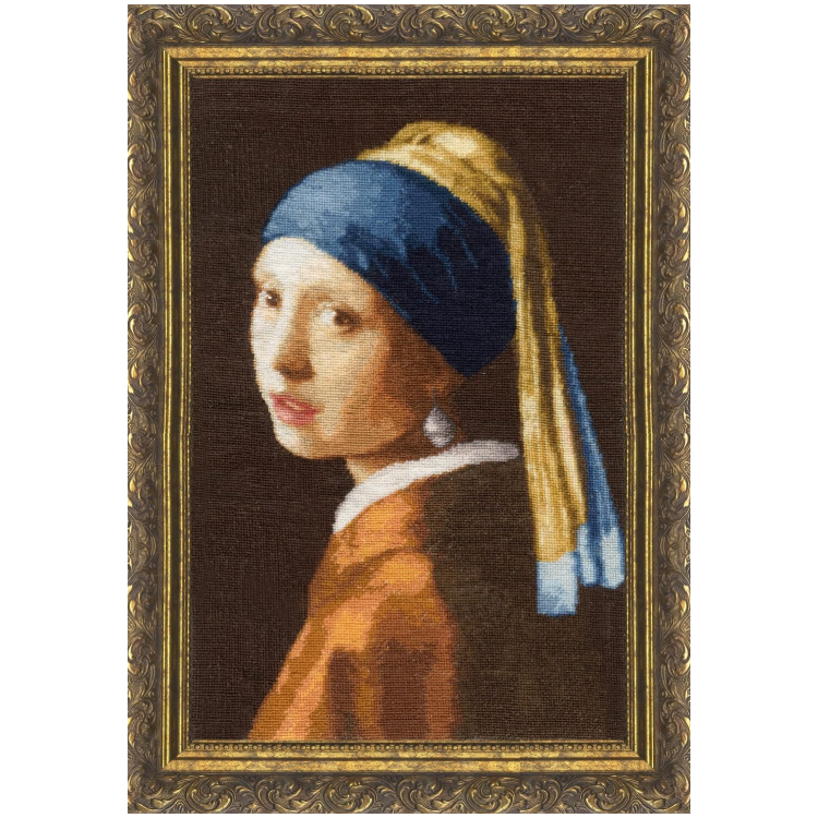 Cross stitch kit Girl with a pearl earring S/KR003