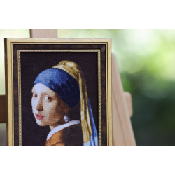 Cross stitch kit Girl with a pearl earring S/KR003