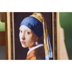Cross stitch kit Girl with a pearl earring S/KR003