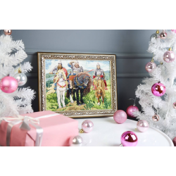 Набор для вышивания крестиком "Богатыри" 30,8x23,3 см S/KR004