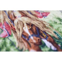 Набор для вышивания крестиком "Богатыри" 30,8x23,3 см S/KR004