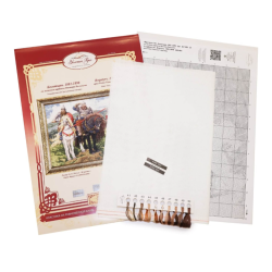 Набор для вышивания крестиком "Богатыри" 30,8x23,3 см S/KR004