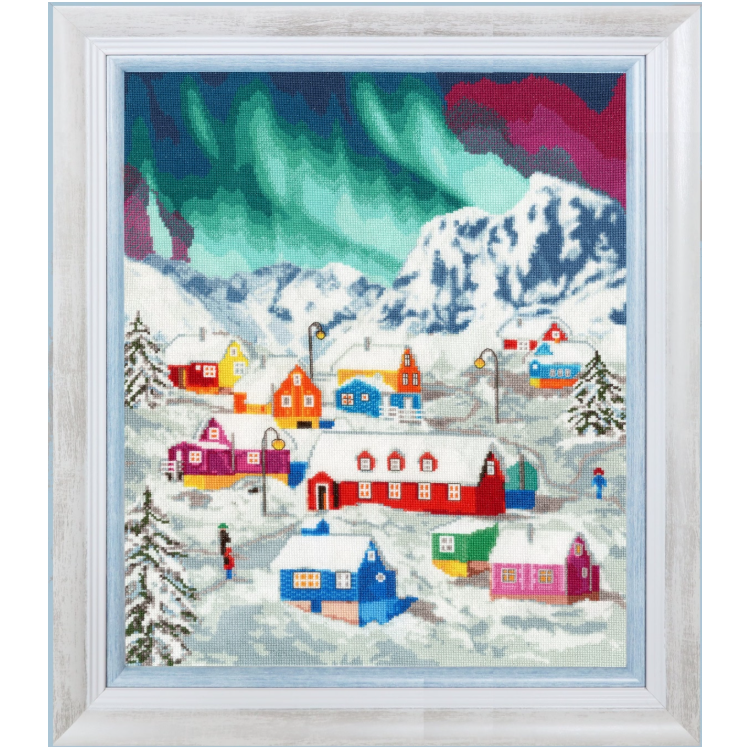 Siuvinėjimo rinkinys "Šiaurės kaimas" 32x38,5 cm S/LP074