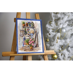 Набор для вышивания крестиком "Деревенский уголок" 25x34 см S/MD021