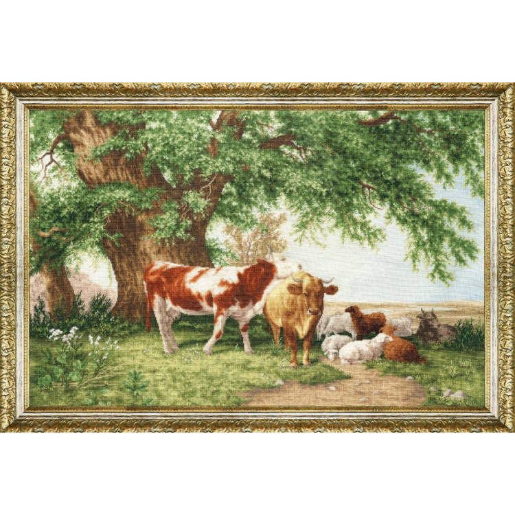 Cross stitch kit Herd under the trees. S/MK112