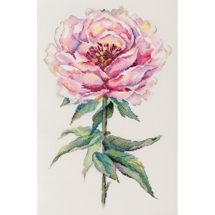 Kryželio siuvinėjimo rinkinys PANNA "Pionas" 25,5 x 38,5 cm PC-7468