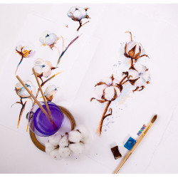 Kryželiu siuvinėjimo rinkinys PANNA "Cotton" 15 x 30 cm PC-1866