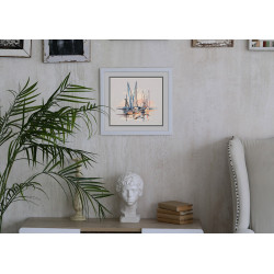 Kryželiu siuvinėjimo rinkinys PANNA „Charleston harbor“ 20,5 x 18,5 cm PGM-7268