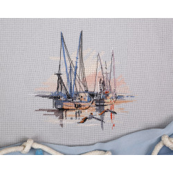 Kryželiu siuvinėjimo rinkinys PANNA „Charleston harbor“ 20,5 x 18,5 cm PGM-7268