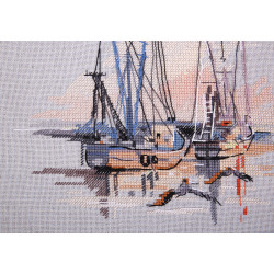 Kryželiu siuvinėjimo rinkinys PANNA „Charleston harbor“ 20,5 x 18,5 cm PGM-7268