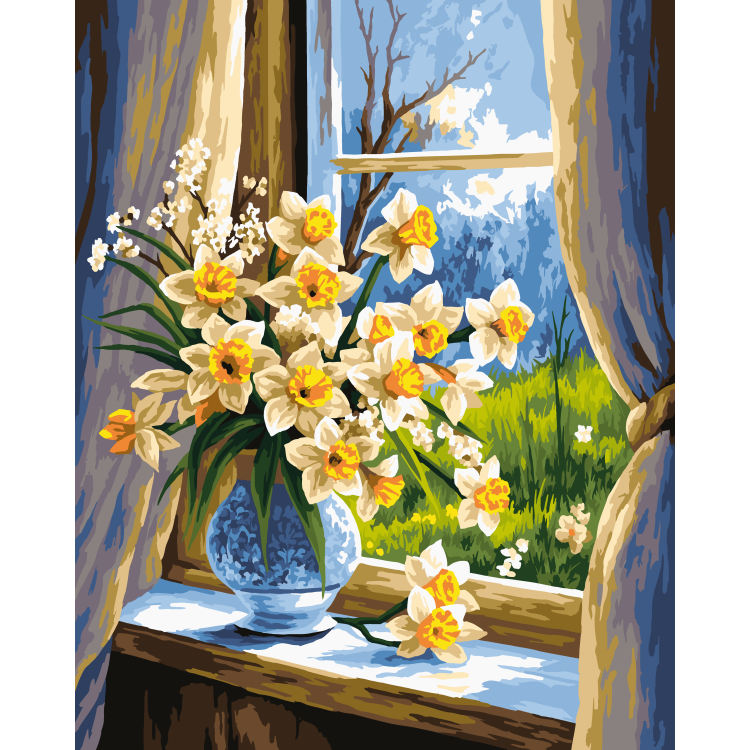Paint by Numbers kit "Daffodils in Sunlight" W093