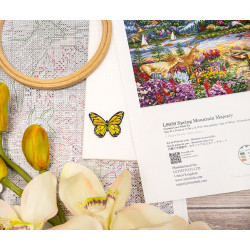 Kreuzstich-Set "Spring Mountain Majesty" 45x34cm SLETIL9939