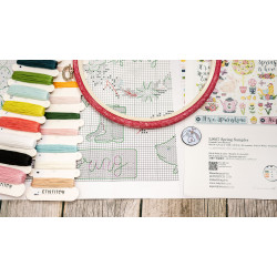 Kreuzstich-Set "Spring Sampler" 38x27cm SLETIL9937