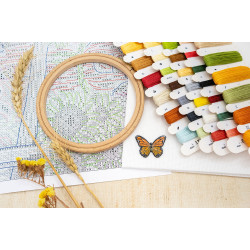 Kreuzstich-Set "Herbstbauernhof" 27x35cm SLETIL9936