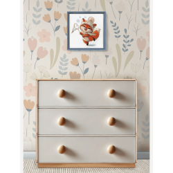 Kryželių siuvinėjimo rinkinys "Žaisminga lapė" 15x15 cm SRA1018